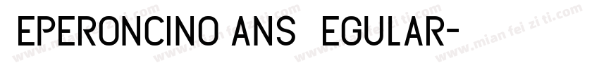 PeperoncinoSans Regular字体转换